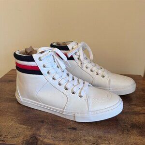 Tommy Hilfiger Women's High Top Sneakers White Size 8.5 Casual